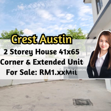 Crest Austin, 2 Storey Corner 41x65, Extended Unit, Good Condition