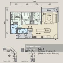 Developer Unit,Partly Furnished,1102 to 1522sf,2 to 4 bedroom