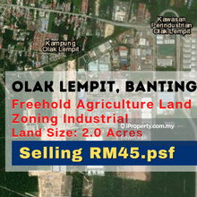 Agriculture land Zoning Industrial Banting Olak Lempit
