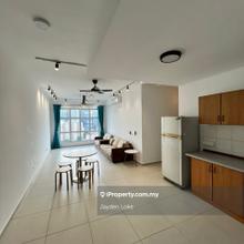 2r2b1cp, partially furnished for rent