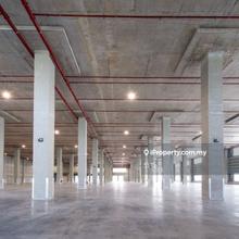Warehouse with loading bays