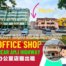 Ground Floor Office Shop at Bukit Baru near Semabok Amj Highway