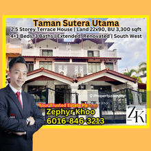 Taman Sutera Utama 2.5 Storey Terrace House For Sale