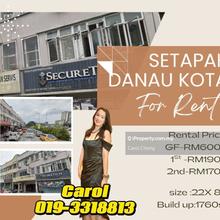 Facing Residential 3 Storey Shop Setapak Danua Kota Shop For Rent