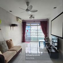 Full loan 3 room service apartment renovated sri akasia tampoi skudai
