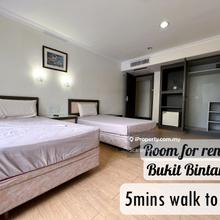 Private Master Bedroom for Rent in Bukit Bintang 5mins walk to MRT
