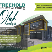 New Industrial Park in Olak Lempit, Banting