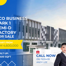 Eco Business Park 1 Semi-D Factory for Sale