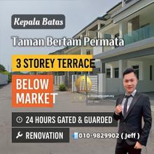 Taman Bertam Permata, 3 Storey Terrece House Sale, Gated & Guarded