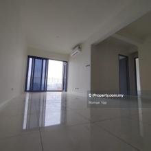 Partially furnished facing pool view