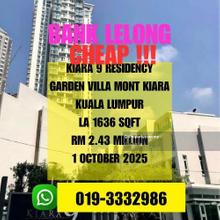 Bank Lelong Freehold 3.5 Villa Kiara 9 Residency Mont Kiara Kl