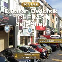 Dataran Dwitasik, Cheras 3sty Shop for Sale