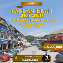 Pandan Indah Ampang 2 Storey Corner Shop For Sale
