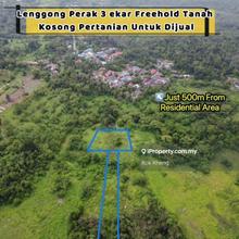 Perak Lenggong 3ac Freehold mcl empty land for sales