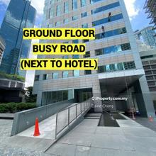 Facing busy road. Walk to LRT, monorail, KLCC