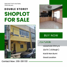Lower price double storey shoplot @ tmn bukit piatu mutiara (semabok)