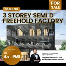 Sungai Buloh Brand New 3 Storey Semi-D Factory Open for Sale