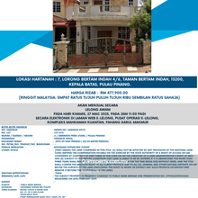 Auction Taman Bertam Indah !! Below Market Price!!