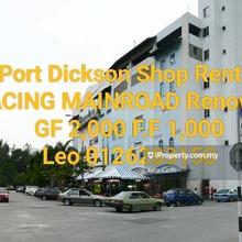 Port Dickson Shoplot rent