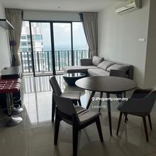 High Floor 2 room 2 bath Corner unit with extra privacy