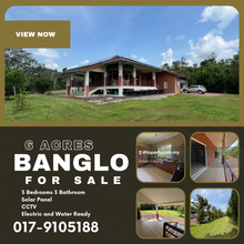 Banglo with 6 acres agriculture land for sale equip with solar panel k