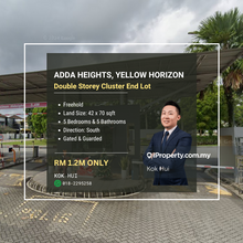 Adda Heights Double Storey Cluster Endlot Rm1.2mil only!! For Sale!!