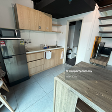 Myloft duplex actual unit with high floor, facing One Utama 