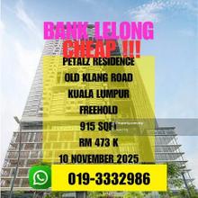 Bank Lelong Freehold Petalz Residence Old Klang Road Kuala Lumpur