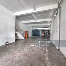 Double storey semi detached warehouse for rent facing main road  