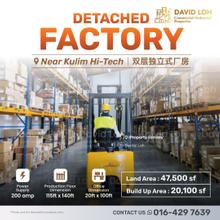Near Kulim Hi-Tech Park! Detached Factory For Sale!