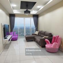 Fully Furnished Corner Unit Retreat Condo Taman Bukit Indah For  Rent