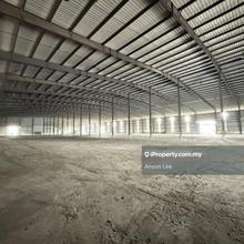 Heavy industrial factory warehouse at port klang, north port
