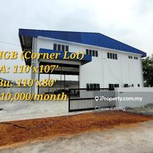 Kawasan Perusahaan Tasek igb Chemor corner lot for rent 