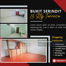 Town Area 1.5 Storey Terrace House Jalan Bukit Serindit