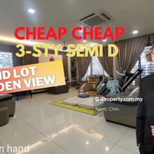 3 Storey Corner Semi D with Open Garden View & Super tight security. 
