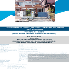 Auction Bandar Tasek Mutiara !! Below Market Price!!
