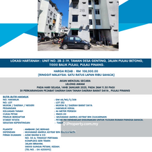 Auction Taman Desa Genting !! Below Market Price!