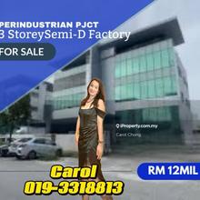 Petaling Jaya  3 Storey Semi-D Warehouse For Sales