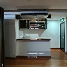 Renovated office with air conditioner