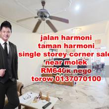 Taman harmoni near molek single storey corner sale 