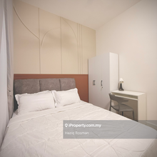 Medium room with queen bed fully furnished for rent