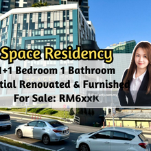 Space Residency, 1 plus 1 Bedroom, Partial Renovated & Furnished