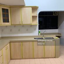 Kitchen renovated with cabinet