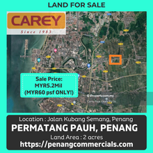 Land for Sale in Permatang Pauh, Penang