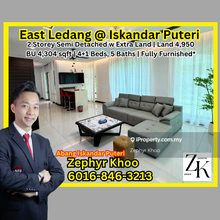 East Ledang Double Storey Semi Detached House with Extra Land