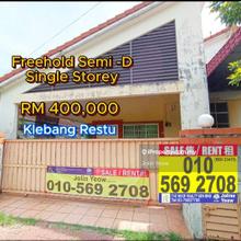 Freehold Semi -D Ipoh Klebang Restu Full Loan 