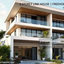 Corner Lot 3 Storey Freehold Link House at Tmn Naga Emas, Sri Petaling
