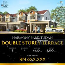 Brand New Double Storey Terrace at Harmony Park, Tudan Miri