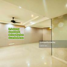 Freehold 2.5sty terrace, below market, guarded area, 22x75