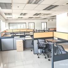 Partial furnished office facing mainroad